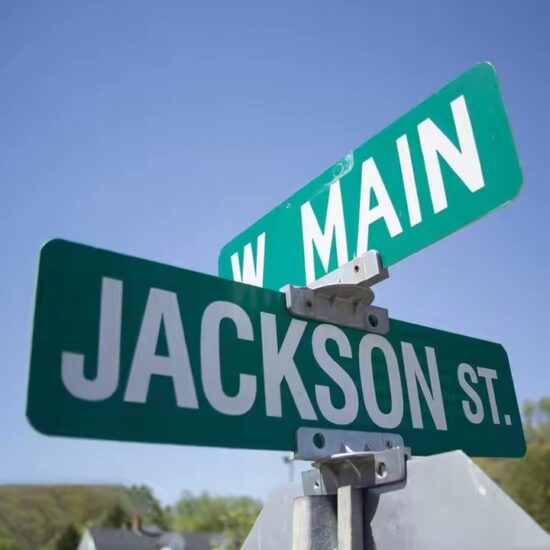 Custom Reflective Street Name Sign for Road Use