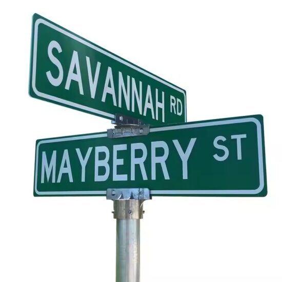 Custom Reflective Street Name Sign for Road Use