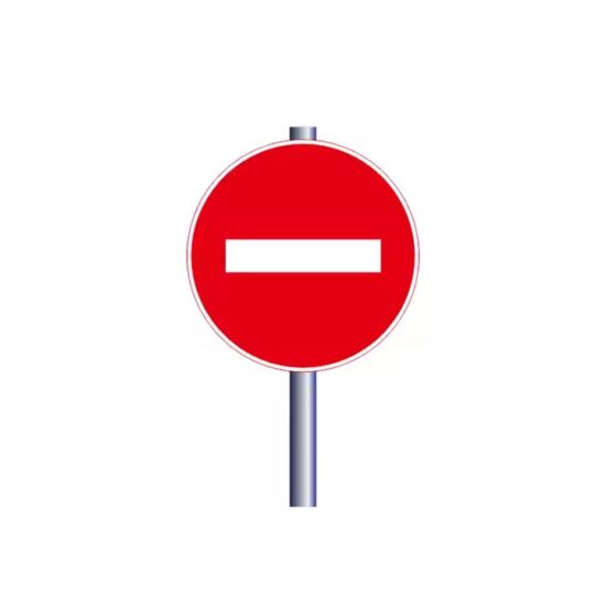 Reflective Custom Warning Arrow Direction Traffic Sign

