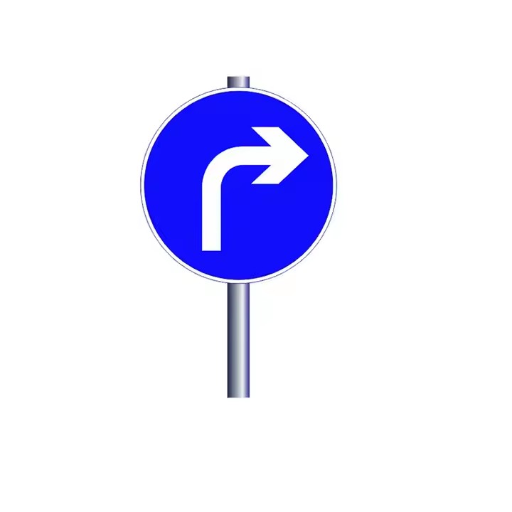Reflective Custom Warning Arrow Direction Traffic Sign