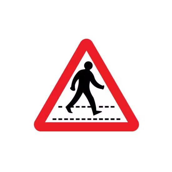 Reflective Triangular Traffic Safety Warning Sign for Roadside Hazards