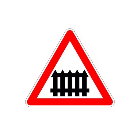 Reflective Triangular Traffic Safety Warning Sign for Roadside Hazards
