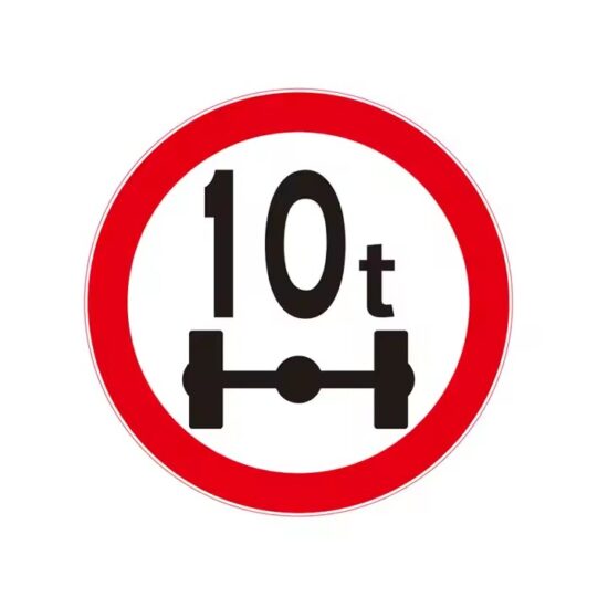 Custom aluminum traffic safety regulatory sign with reflective surface