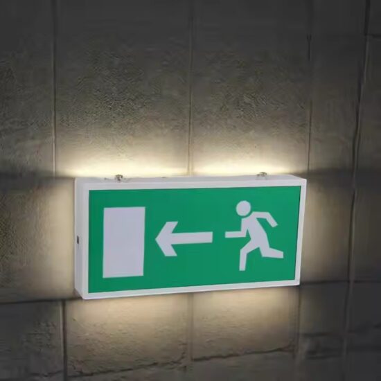 Factory Direct LED Emergency Exit Sign with Backup Lighting