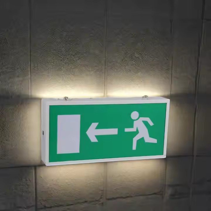 Factory Direct LED Emergency Exit Sign with Backup Lighting