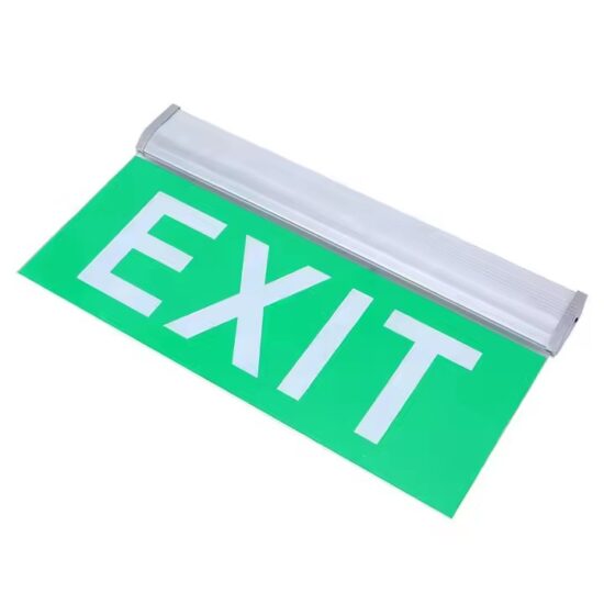 High-Visibility LED Emergency Lighting Exit Sign with Battery Backup