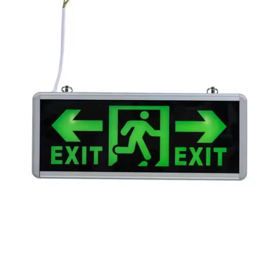High-Visibility LED Emergency Lighting Exit Sign with Battery Backup