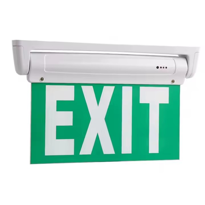 Portable Rechargeable Emergency Exit Sign with Backup Light