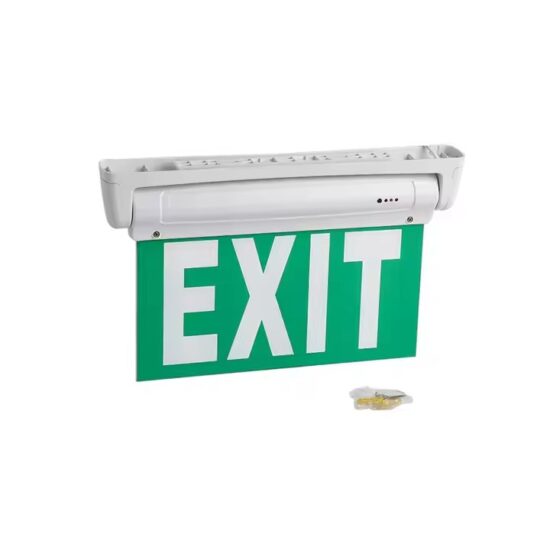 Portable Rechargeable Emergency Exit Sign with Backup Light