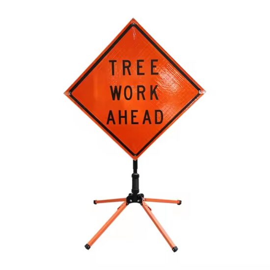 Portable Foldable Road Construction Sign for Outdoor Use