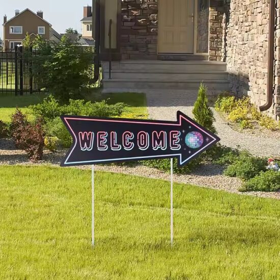 Color Arrow Yard Direction Sign for Garden Navigation