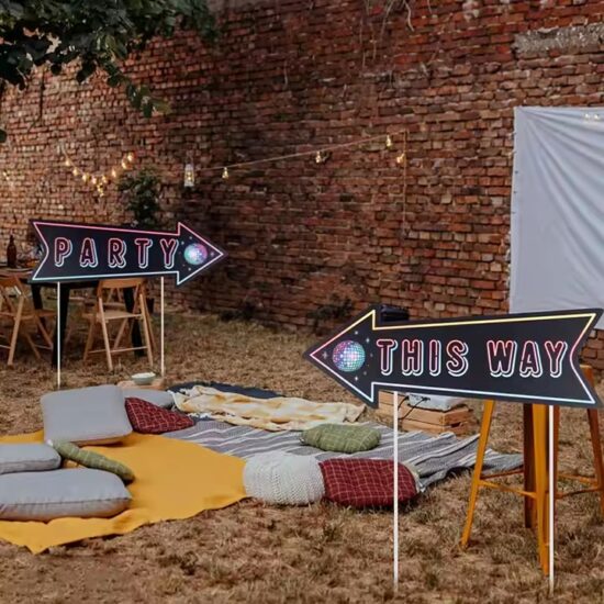 Color Arrow Yard Direction Sign for Garden Navigation