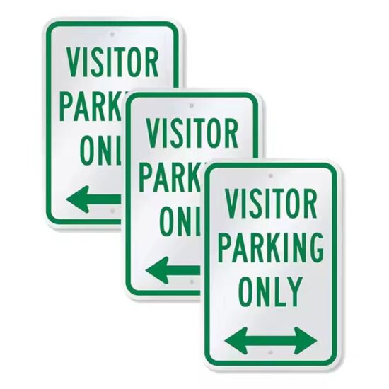 High Visibility Reflective Aluminum Safety Parking Sign