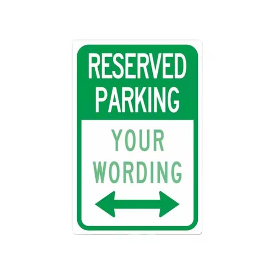 High Visibility Reflective Aluminum Safety Parking Sign