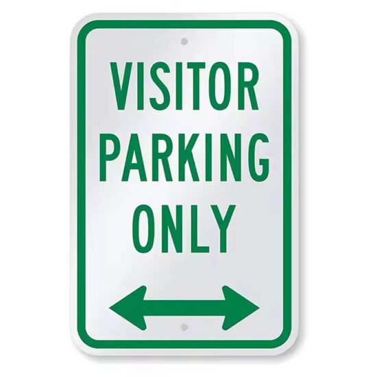 High Visibility Reflective Aluminum Safety Parking Sign
