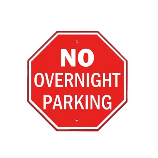 Factory Direct Reflective Aluminum No Parking Sign for Outdoor Use