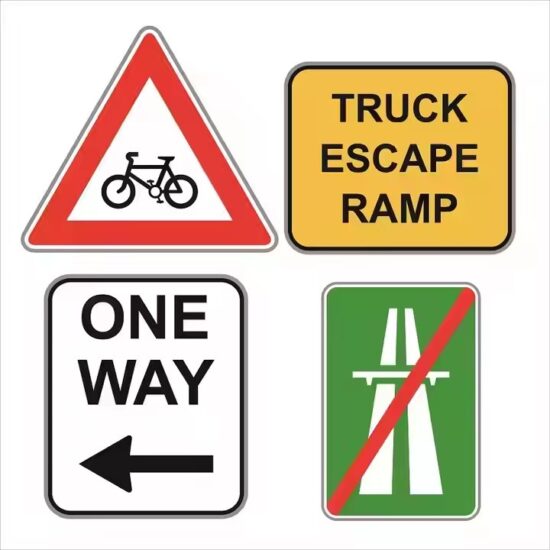Custom Reflective Aluminum Traffic Road Sign