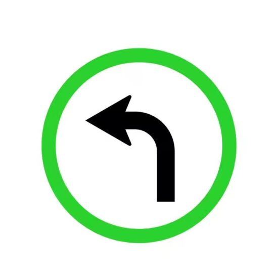 Reflective Metal Safety Warning Road Sign