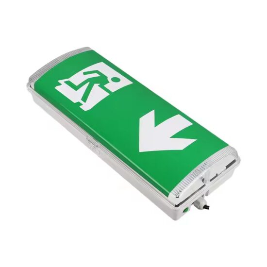 IP65 Waterproof LED Emergency Exit Sign with Arrow for Outdoor Use