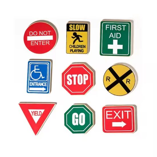 Custom Aluminum Metal Road Traffic Sign with Reflective Surface