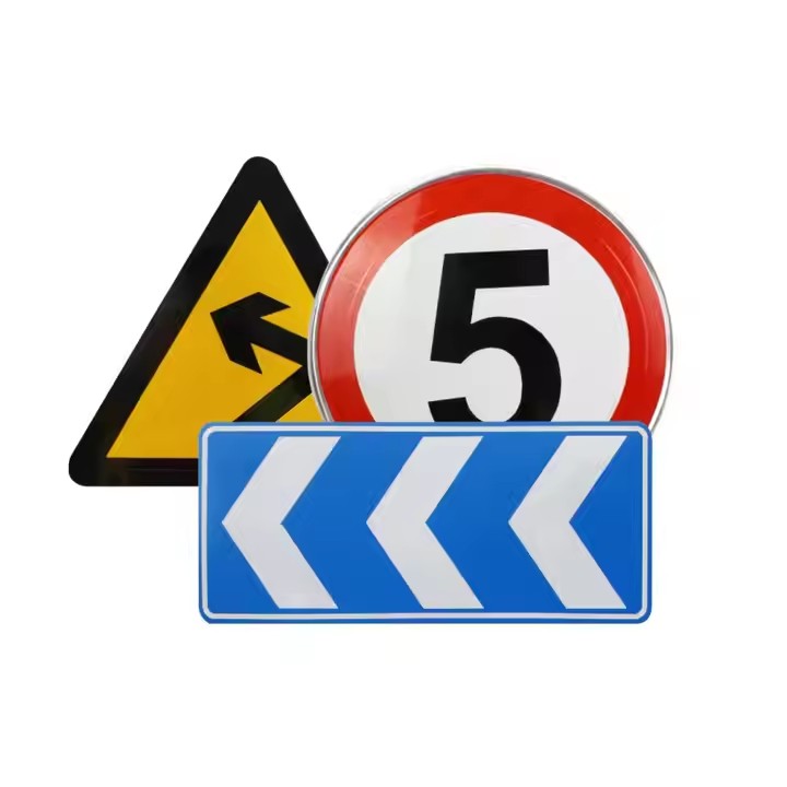 Custom Aluminum Metal Road Traffic Sign with Reflective Surface