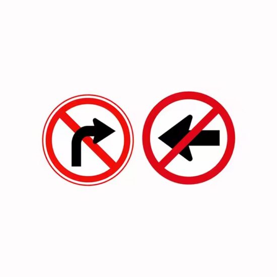 Custom waterproof reflective aluminum road warning sign