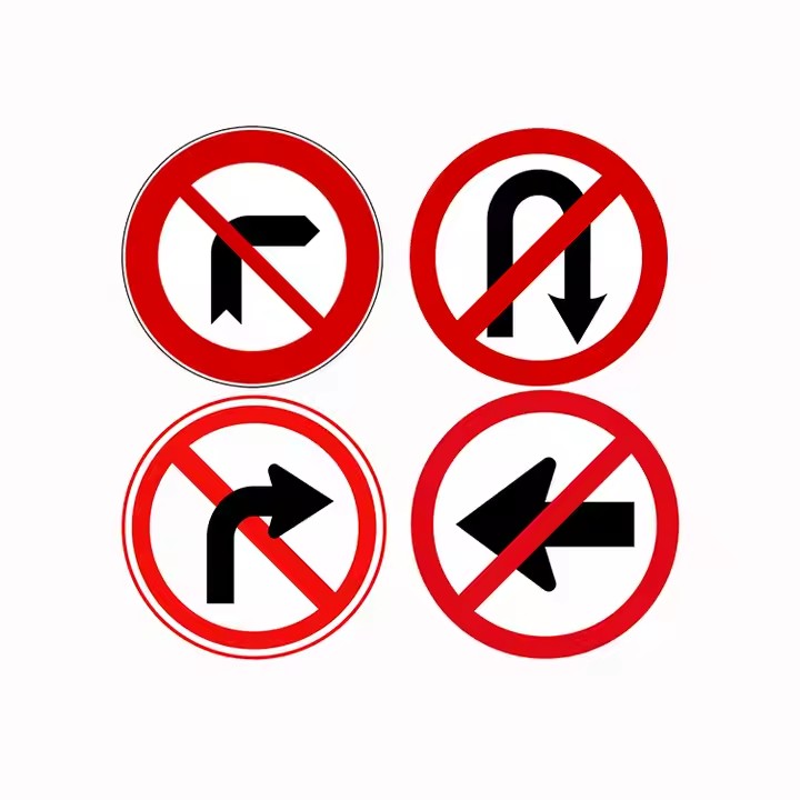 Custom waterproof reflective aluminum road warning sign
