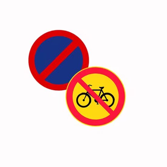 Custom waterproof reflective aluminum road warning sign