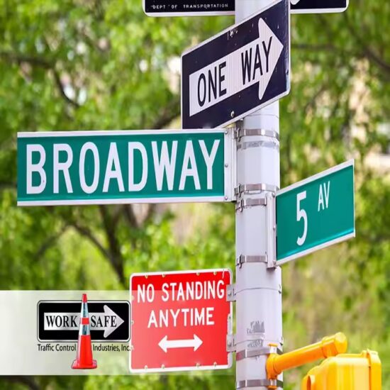 Custom UV-resistant outdoor route sign with personalized design