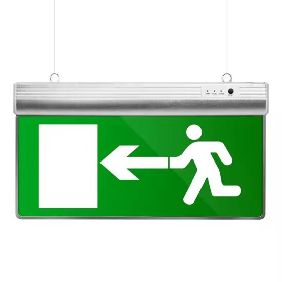 High-Quality LED Emergency Exit Sign with Directional Arrow