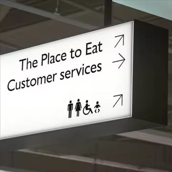 Custom Wayfinding Direction Sign Manufacturer for Commercial Spaces