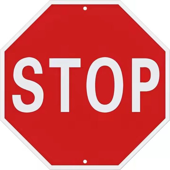 High-Quality Reflective Aluminum No Parking Sign Installed on Street