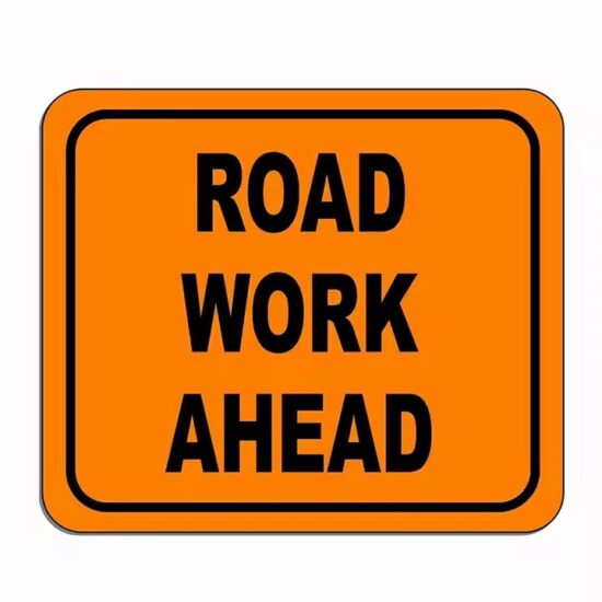 Custom Aluminum Road Construction Sign for Traffic Safety