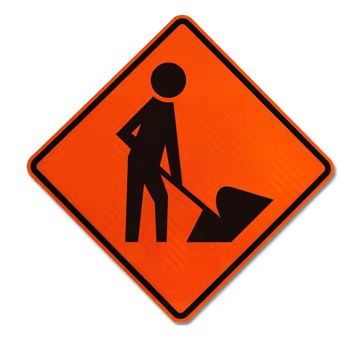 Custom Aluminum Road Construction Sign for Traffic Safety