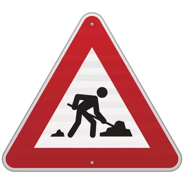Custom Aluminum Road Construction Sign for Traffic Safety