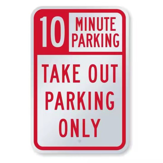 Custom Outdoor Weatherproof Metal Parking Sign
