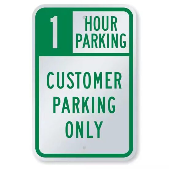 Custom Outdoor Weatherproof Metal Parking Sign