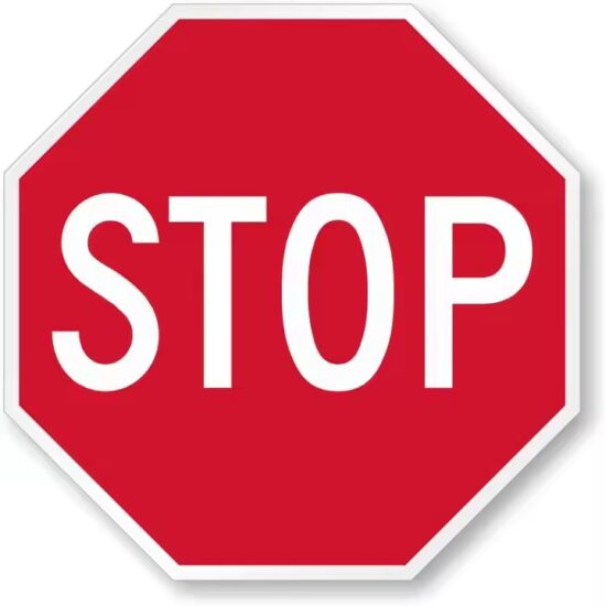 Wholesale aluminum STOP sign for outdoor road safety and intersection use