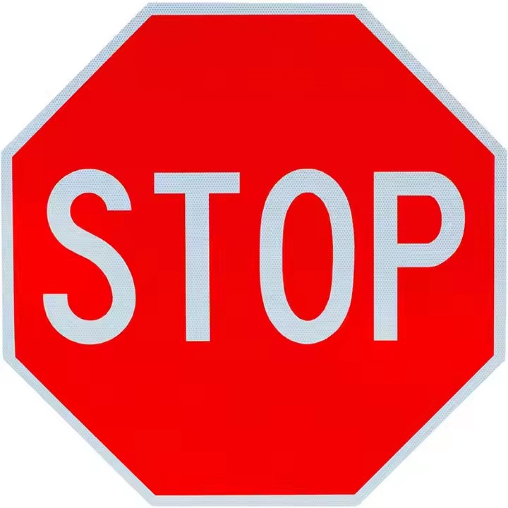 Wholesale aluminum STOP sign for outdoor road safety and intersection use