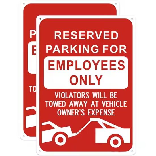 Nighttime Safety Reflective Metal Traffic Sign for Road Use