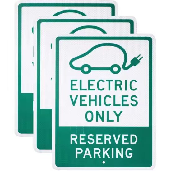 Nighttime Safety Reflective Metal Traffic Sign for Road Use
