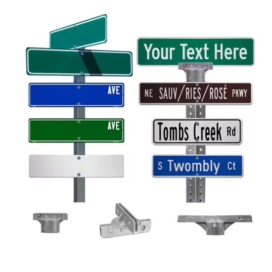 Factory Direct Reflective Aluminum Street Name Sign for Outdoor Use