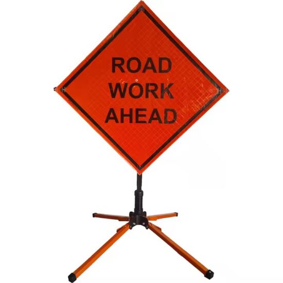 Temporary Traffic Control Road Construction Sign for Outdoor Use