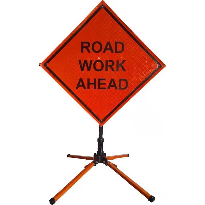 Temporary Traffic Control Road Construction Sign for Outdoor Use