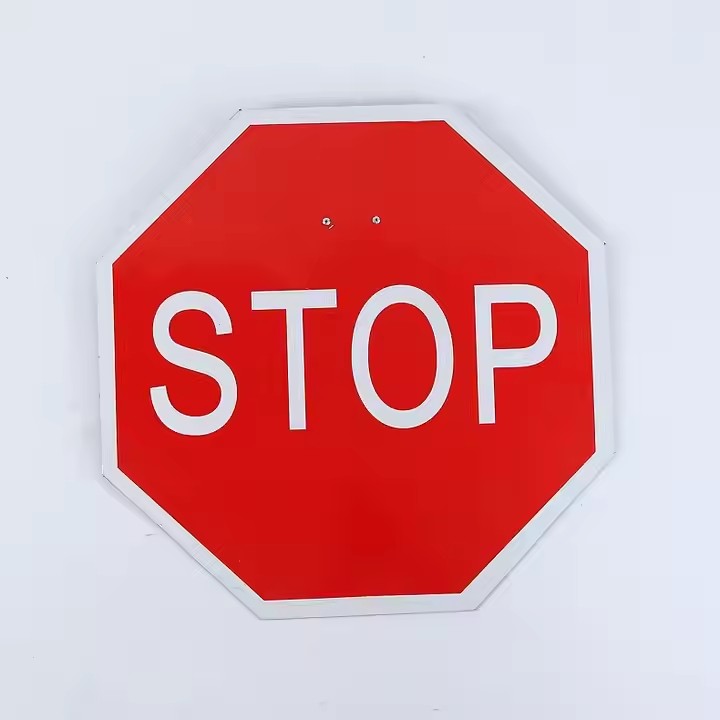 Durable reflective STOP sign for traffic safety and public intersections