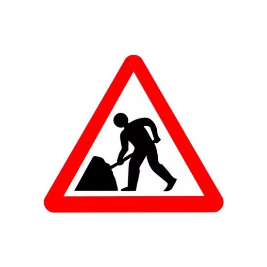 Triangular Traffic Construction Warning Sign
