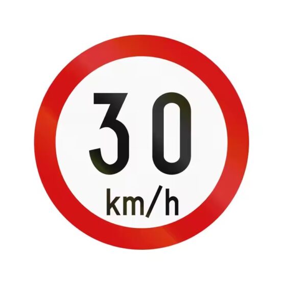 Custom reflective aluminum speed limit traffic sign