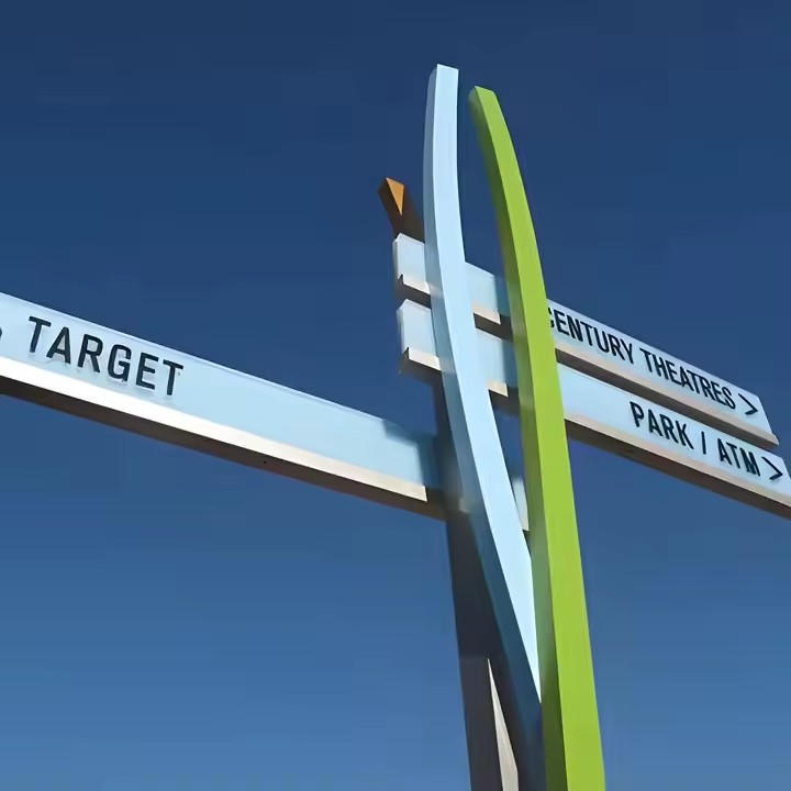 Durable Multi-Directional Outdoor Wayfinding Sign Installed in Park