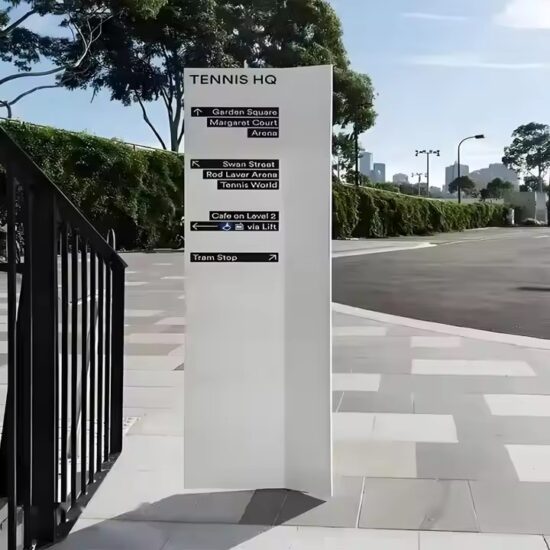 Custom Roadside Direction Sign for Scenic Tourist Attraction