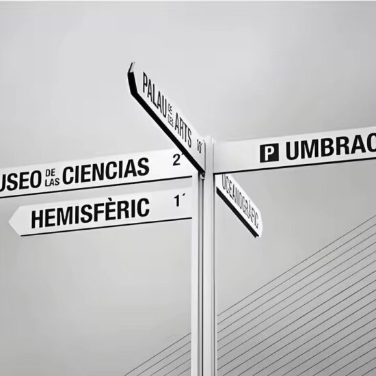 Custom designed reflective road sign for outdoor traffic safety